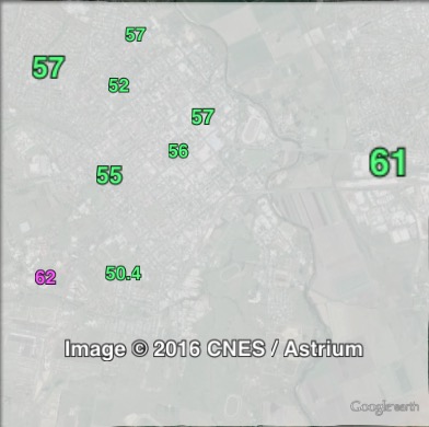 Two-party-preferred votes in Bathurst at the 2013 federal election.