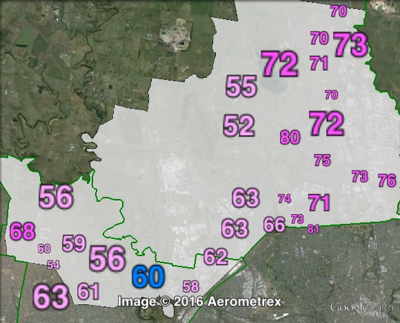 Two-party-preferred votes in Calwell at the 2013 federal election.