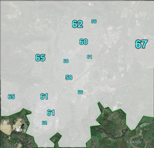 Two-party-preferred votes in Albury at the 2013 federal election.