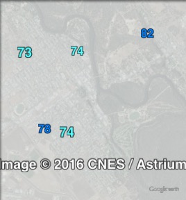 Two-party-preferred votes in Deniliquin at the 2013 federal election.