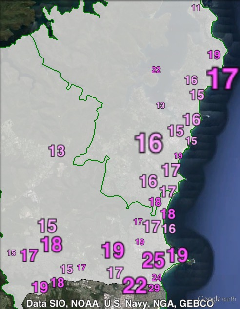 Labor primary votes in Mackellar at the 2013 federal election.